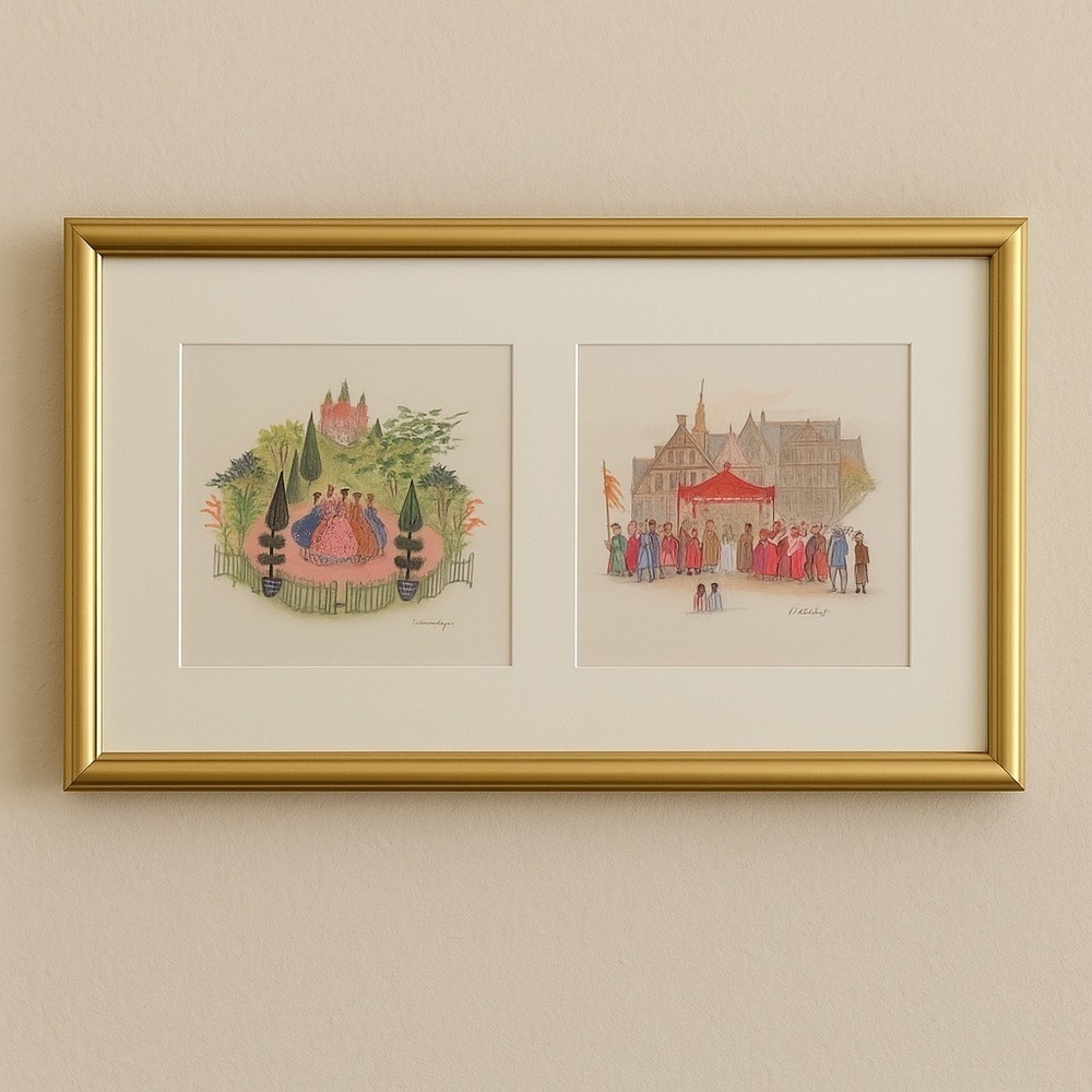 Mads Stage Framed Art Prints Hans Christian Andersen Fairy Tale Danish Artist